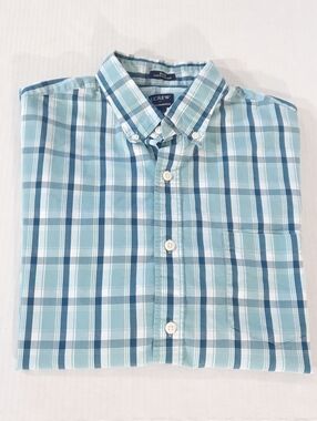 J Crew Slim Untucked Flex Performance Plaid Casual Shirt
